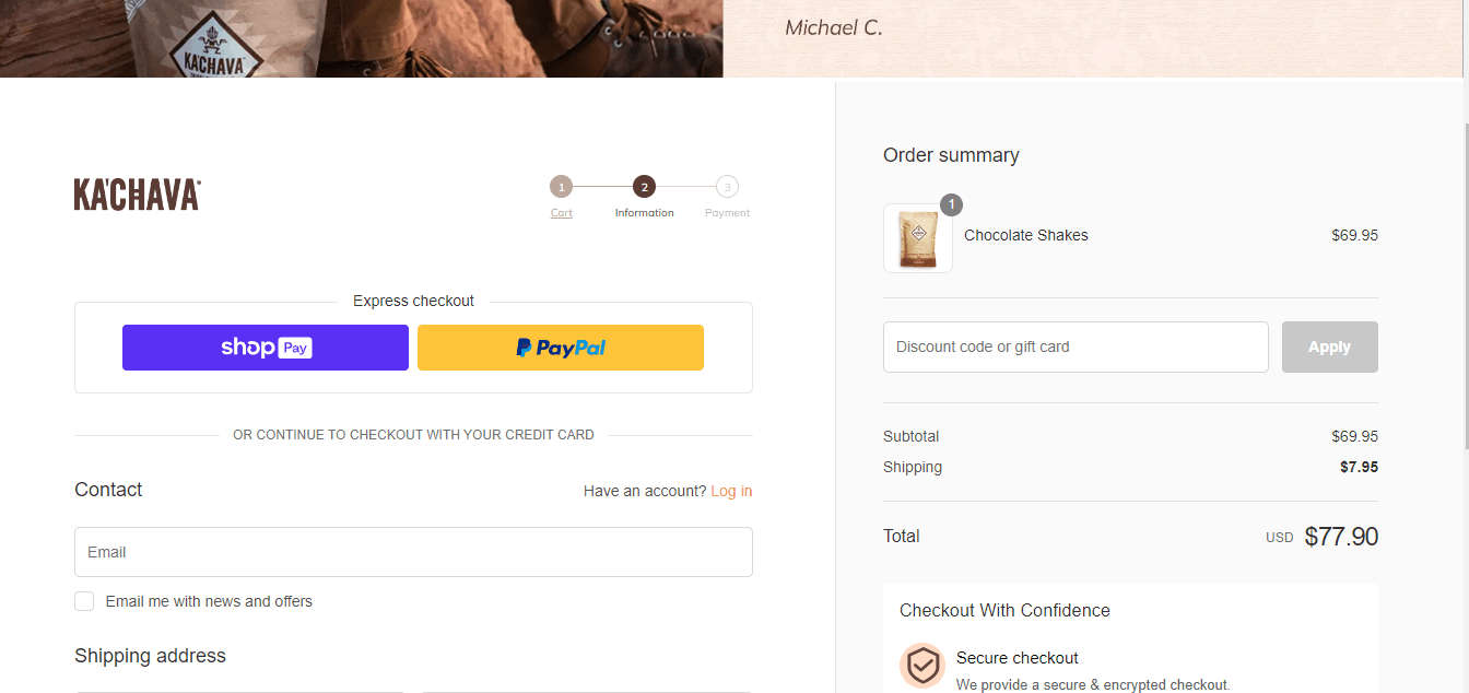 How to apply Kachava coupon code